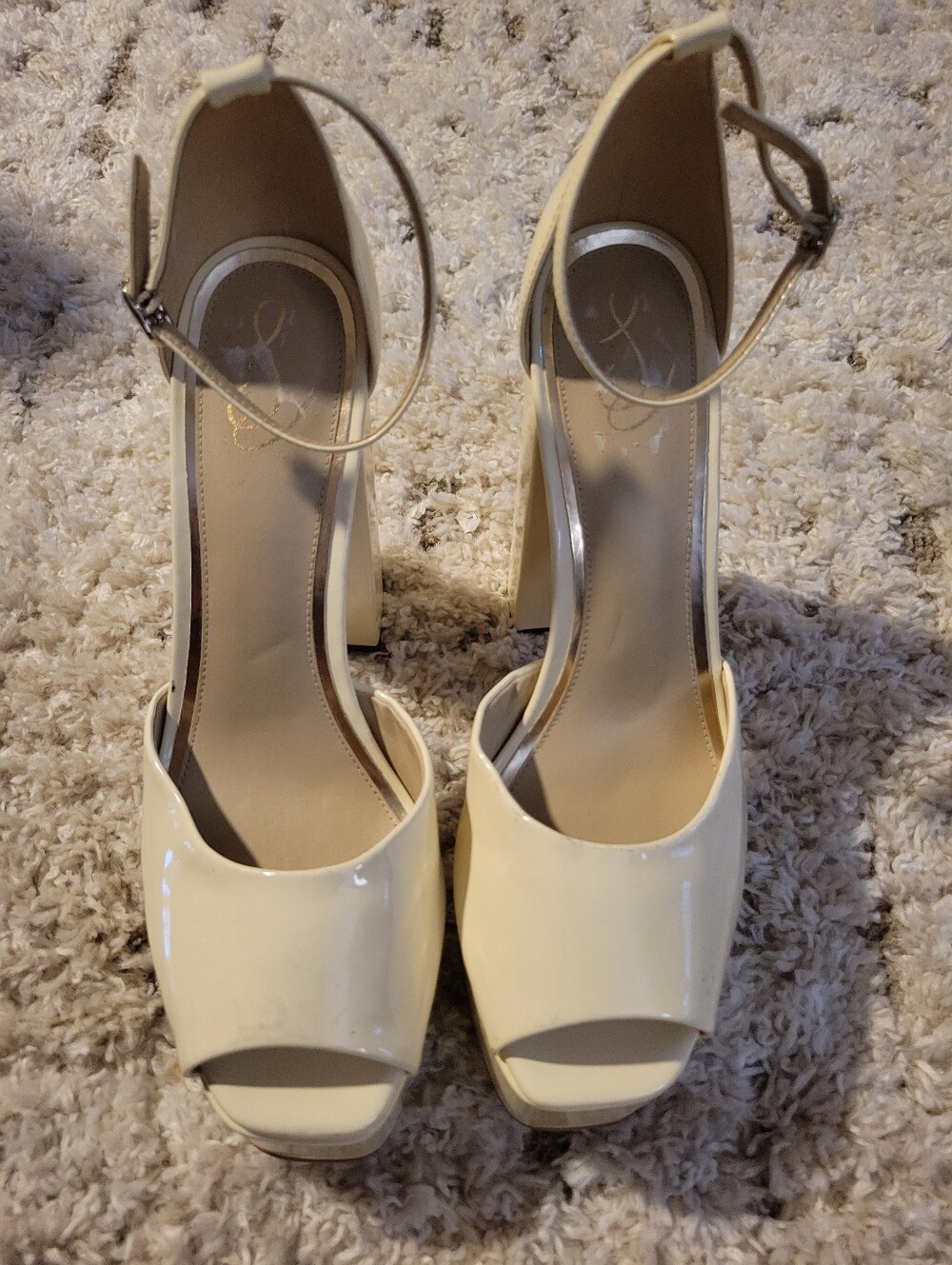 Sam Edelman Kori Platform Cream Heels Size 10